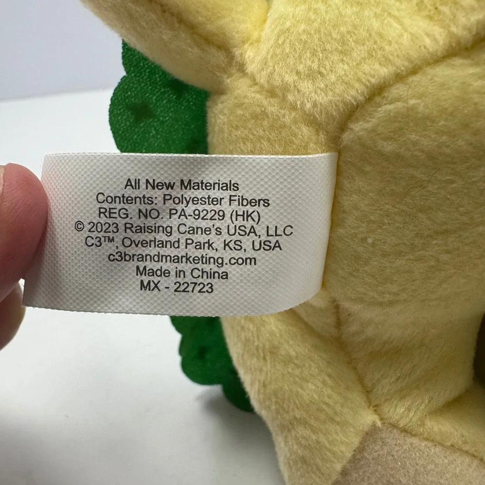 Raising Canes Christmas Tree Dog Plush 2023 Holiday Mascot Yellow Lab 8 Inch